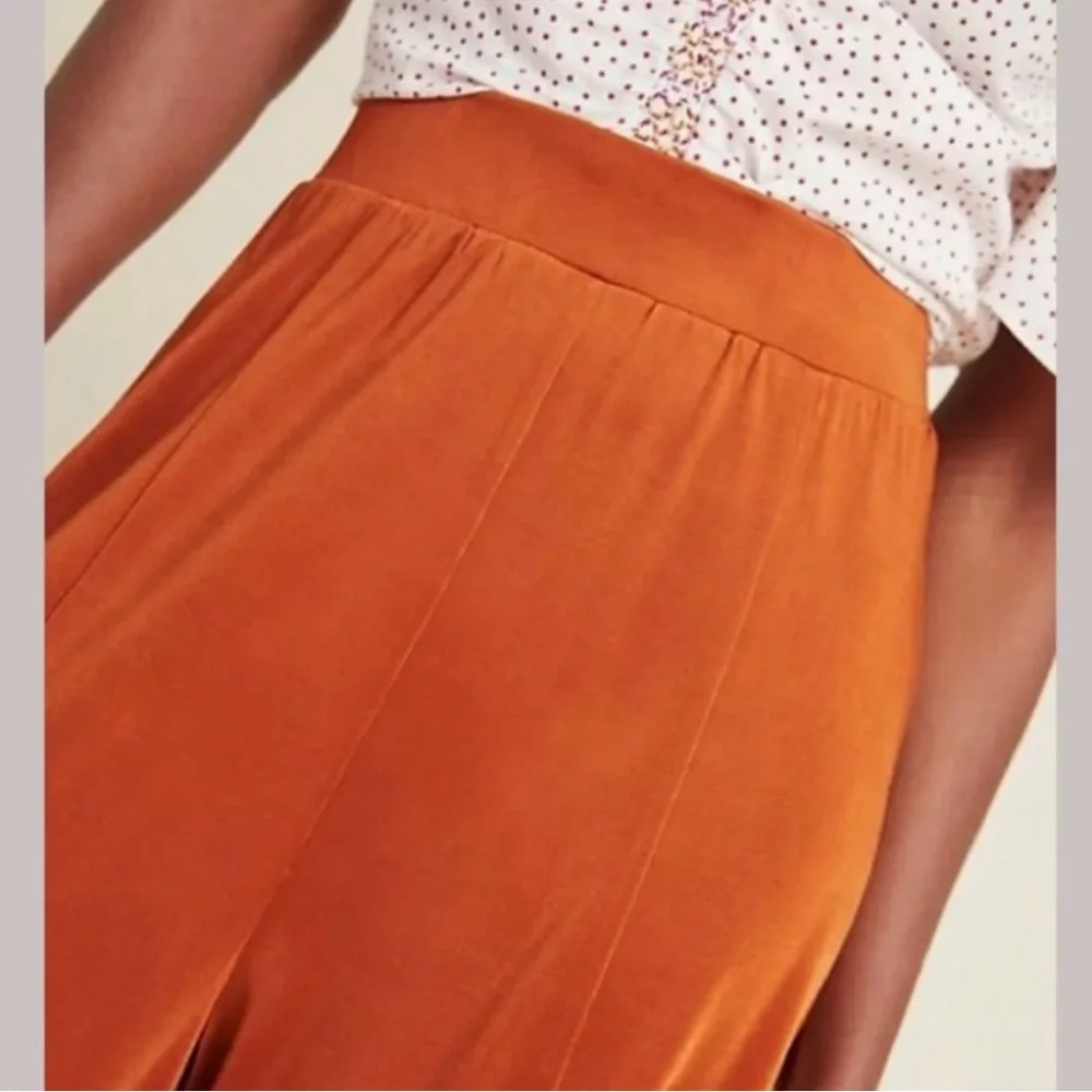 Anthropologie Maeve Shiloh Knit Wide Leg Pants - Picture 2 of 8